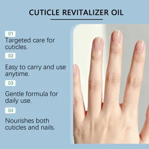 Nagelriemolie detail voor gezonde nagels, milde formule voor dagelijkse hydraterende verzorging.