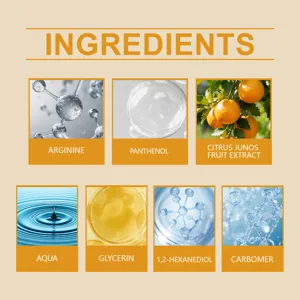 Ingredients detail infographic for nourishing nail cuticle oil with active botanical extracts.