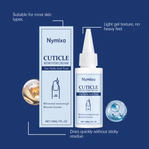 Nymixa Cuticle Remover Gel 30ml, Gentle Nail and Toe Care Formula for Smooth Manicure.