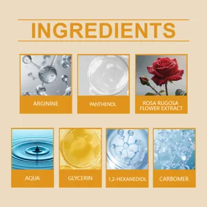 Plant nutrient cuticle oil ingredients infographic with active botanical extracts for nail care.