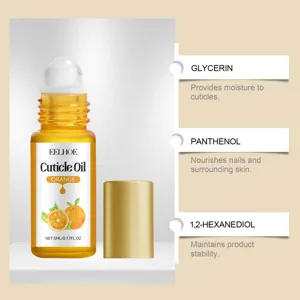 EELHOE 5ml nourishing cuticle oil in roll-on design with glycerin and panthenol.