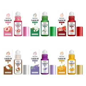 EELHOE Plant Cuticle Oil Nail Treatment Moisturizing Nourishing Portable Roll-On Nail Edge Care Liquid