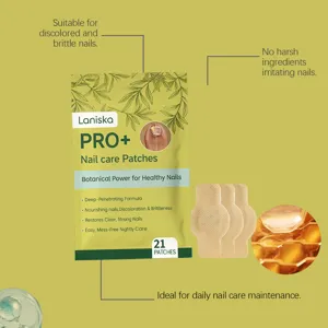 LANISKA nail care patches botanical formula 21 count daily nail nourishment and repair