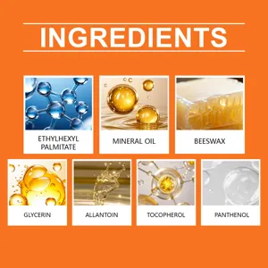 Detailed ingredient breakdown graphic highlighting active components for nail care patch.