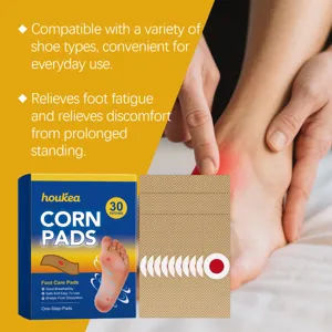 HOUKEA pansements cors 30pcs patches de soin des pieds respirants pour le confort.