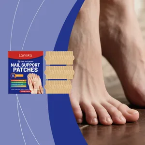 LANISKA nail support patches 32 count overnight nail care treatment for healthy and smooth nails