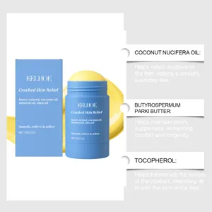 EELHOE baume de soin hydratant pour les pieds pour peaux sèches et fendillées, doux.