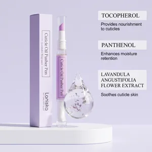 LANISKA Cuticle Oil Pusher Pen for nail care, moisturizing nourishment with lavender extract.