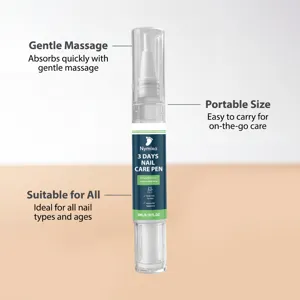 Draagbare nagelverzorgingspen voor nagelriemen, 3ml vloeibare olie met kwast voor hydratatie.