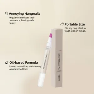 Pratica penna olio cuticole portatile per la cura quotidiana unghie, formula nutriente.