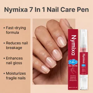 Nymixa 7 in 1 nagelverzorgingspen voor hydratatie, versterking en glans van de nagels.