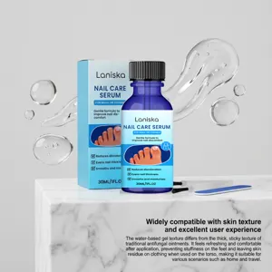Laniska nail care serum 30ml nourishes, reduces discoloration, and smooths nail thickness.