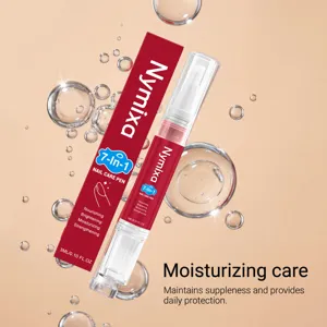 Gedetailleerd overzicht van de Nymixa 7-in-1 nagelverzorgingspen met hydraterende formule.