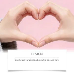 Clean hands forming a heart shape, highlighting cuticle oil care and nail health in detail.