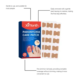 Ximonth paronychia care patches for nail health, 20 patches pack, easy and gentle to use.