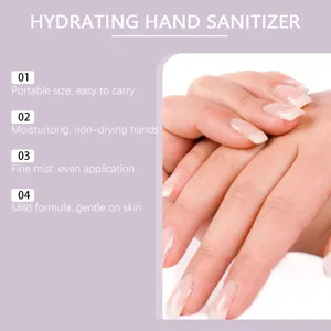 Spray igienizzante per le mani idratante portatile formula delicata cura quotidiana