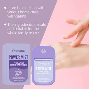OceAura spray igienizzante mani idratante 45ml, pratica nebbia per la cura quotidiana.