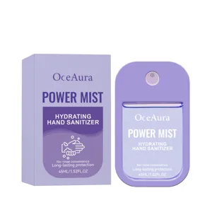 Spray Igienizzante Mani Idratante Viola Portatile Idratante Senza Risciacquo Pulizia Mani Cura Quotidiana Viaggio