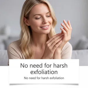 Detailed close-up view of smooth hands and neat nails for cuticle care product presentation.