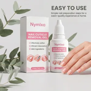 Nymixa nail cuticle removal gel 30ml, gentle softening formula for salon-quality manicure care.