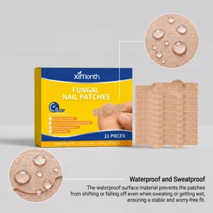 Ximonth fungal nail patches 21pcs waterproof breathable repair care treatment for daily hand feet.