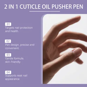 2 in 1 Cuticle Oil Pusher Pen for nail care, moisturizing, and cuticle maintenance details.