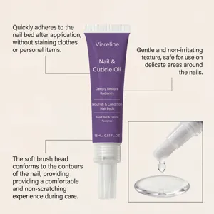 Viareline nail and cuticle oil pen 15ml, deeply nourishing and moisturizing care for healthy nails.