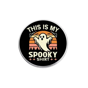 Vintage Halloween φάντασμα μεταλλική καρφίτσα, αστείο αξεσουάρ κονκάρδας για διακόσμηση.