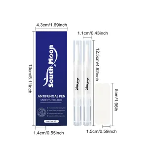 South Moon Antipilz Nagelreparaturstift Set mit 2 Stiften und Feilen, detaillierte Maße