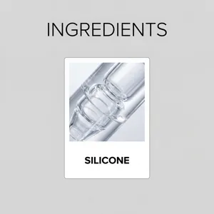 Dettaglio del dispositivo di cura delle dita in silicone con struttura tubolare trasparente.