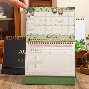 Detail view of the 2026 desktop calendar featuring monthly planners, notes, and memo pages.