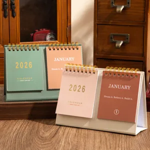 2026 desktop calendar dual ring planner motivational quotes office desk decor item