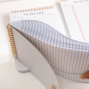 Quaderno agenda giornaliera inglese portatile, blocco note minimalista da scrivania.