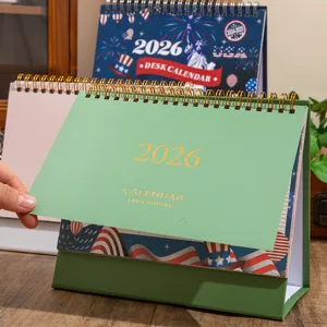 2026 desk calendar minimalist morandi color office memo planner creative desktop schedule book