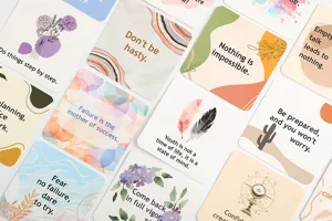 Cross-border creative English motivational cards boxed daily inspirational quotes postcards