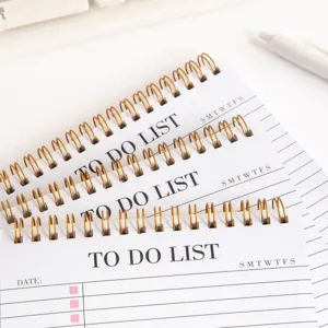 Blocco note pianificatore di cose da fare portatile agenda settimanale minimalista ufficio
