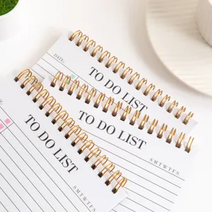 Taccuino planner giornaliero portatile inglese blocco note a spirale blocco note minimalista