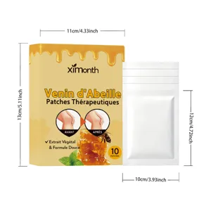 Ximonth patches therapeutiques au venin d'abeille, lot de 10, soin quotidien doux et confortable.