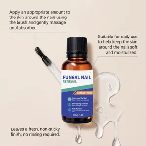 Schimmelnagel vernieuwing verzorgingsvloeistof met kwast 30ml voor gezonde gehydrateerde nagels.