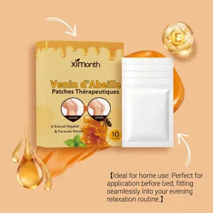 XIMONTH Patchs pour les pieds au venin d'abeille, soin relaxant idéal pour la maison.