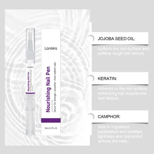 Stylo soin des ongles Laniska 5ml, sérum nourrissant pour des ongles plus forts et lisses.