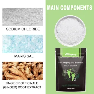 South Moon Fuß-Detox-Salz Detail mit Meersalz und Ingwer-Extrakt für entspannte Fußpflege.