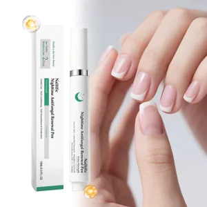 Nighttime nail renewal care pen with botanical ingredients and advanced formula for daily nail health.
