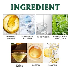 Detailed ingredient breakdown showing natural extracts and core formula elements for foot care.