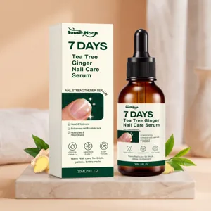 Natural Tea Tree Ginger Nail Care Serum Repair Nourishing Strengthening Hand And Foot Nail Treatment Liquid