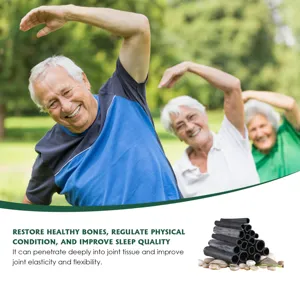 Bamboo charcoal health product detail view showcasing natural materials and wellness benefits.