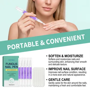 Detailed view of Laniska nail repair pen, highlighting smooth application and portable care.