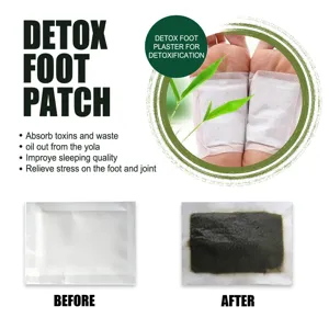 Ginger detox foot patch for body cleaning and foot care relaxation. Relieve stress and sleep well.