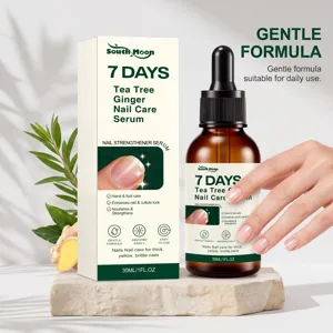 South Moon Tea Tree Ginger Nail Care Serum 30ml nourishes and strengthens brittle nails.