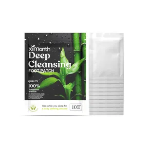 Ximonth herbal deep cleansing foot pads 10 count for gentle foot care and relaxation.